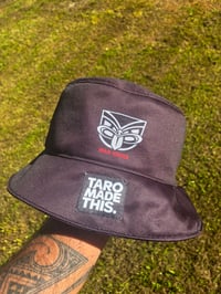Image 1 of NZ Warriors Custom Upcycled Bucket Hat 