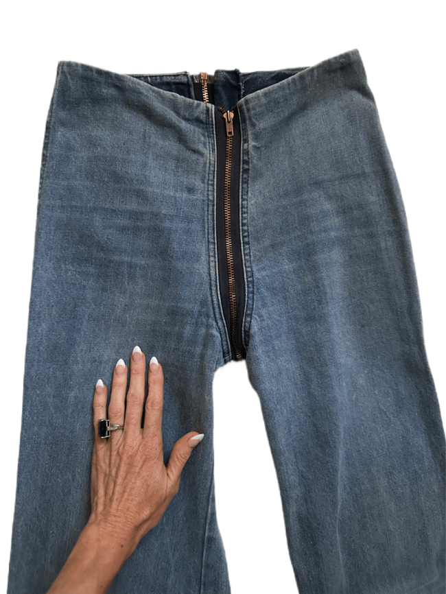 70s zip-around denim