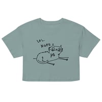 Image 8 of Women’s crop top LOL NOPE 