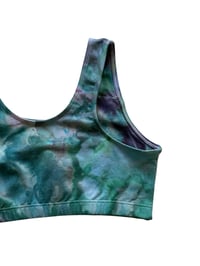 Image 6 of S (34) Cotton-Blend Tank Bralette in Mermaid Watercolor Ice Dye