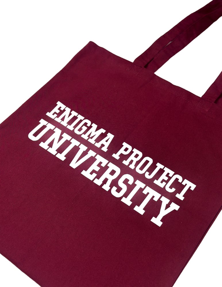 Image of Enigma Project University Tote Bags.