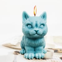 Image 4 of Cat And  Dog Silicone Mold 3d Kitten Candle Craft Gypsum Resin Cute For Soap Making Tool Diy Baking 