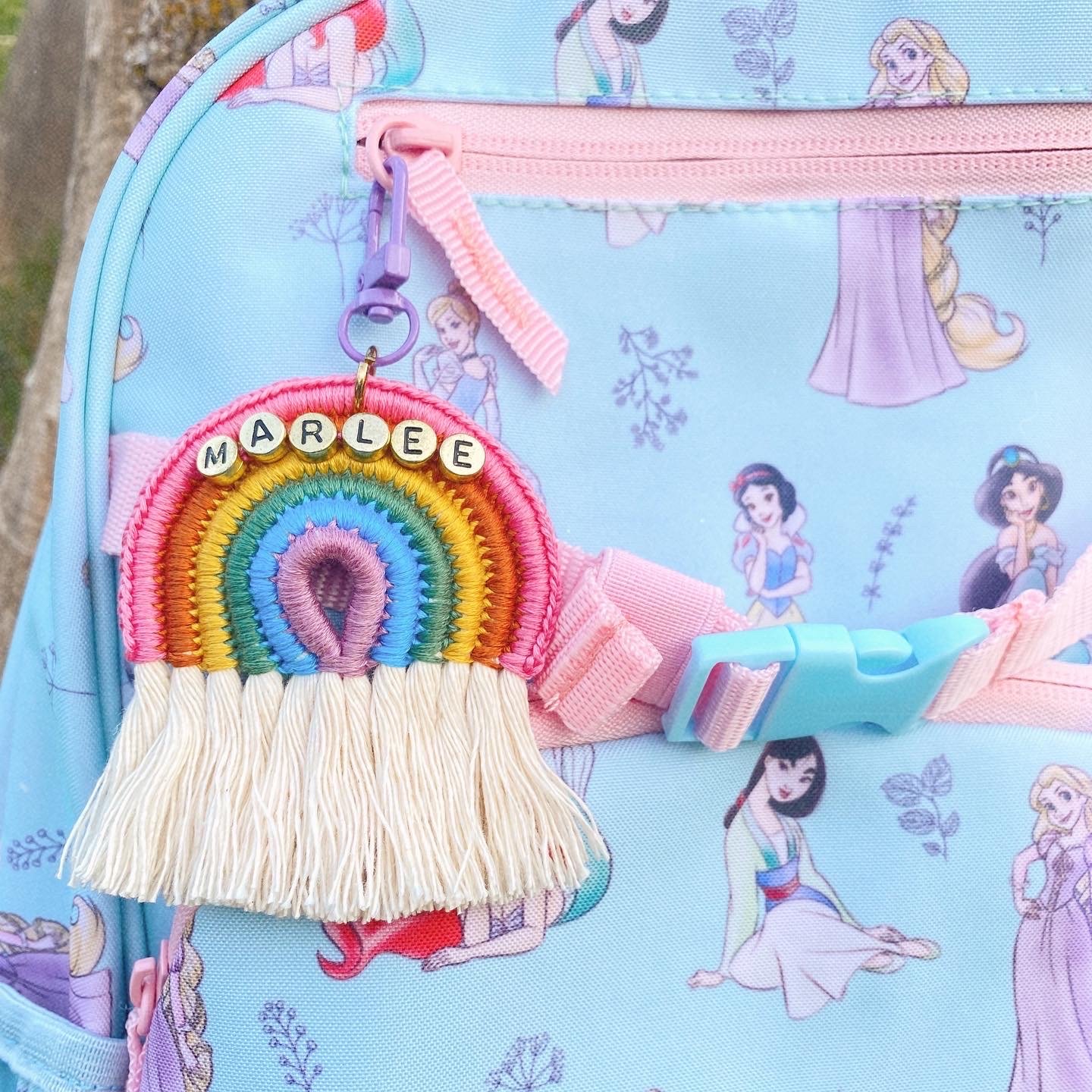 Custom Rainbow Zipper Pull/Keychain | Oikos Handmade