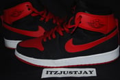 Image of 2012 Air Jordan Retro KO HI size 9 black red canvas