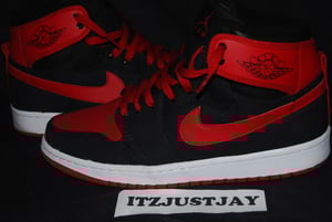 Image of 2012 Air Jordan Retro KO HI size 9 black red canvas