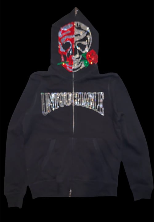 Image of Untouchable Lifestyle Split Skull Full Zip Hoodie 