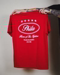 Image 1 of Fightins 'Vintage Stamp' Shirt (Red)