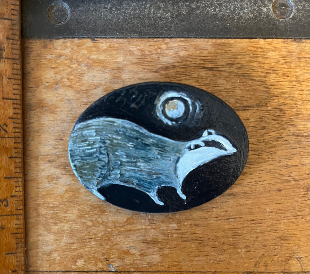 Image of Badger brooch 