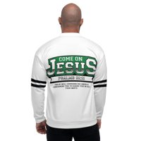 Image 2 of Unisex Bomber Jacket Green