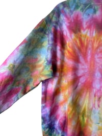 Image 9 of M Adult Crew Sweatshirt in Euphoia Spiral Ice Dye