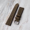 Hunter Green Suede Racing Strap