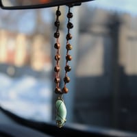 Image 1 of Aquamarine Crystal Car Charm