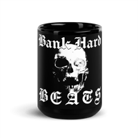 Image 1 of Skull Logo Black Glossy Mug