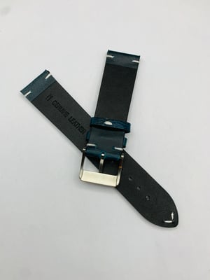 Image of 22mm Heavy duty vintage style leather strap,Genuine Fortis S/S buckle(FT-02)