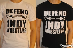 DEFEND Indy Wrestling Shirt -White