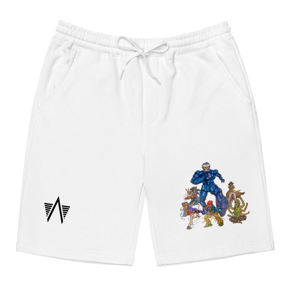 "KNOW THYSELF" SLO Fleece Shorts [ART ILLUSTRATED BY GREGORY HAWKINS]