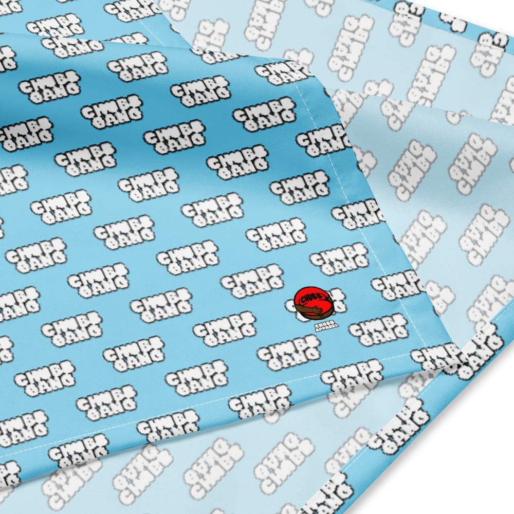 Image of C.H.U.B.B. GANG Designer Scarf - (Columbia Blue)