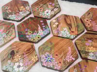 Image 5 of Set of 4 Floral Coasters 