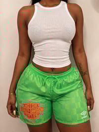 Image 1 of Neon Green Harley Shorts