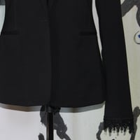 Image 4 of Blazer w/ Lace Trim Sleeves
