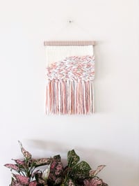 Image 3 of Woven Wall Hanging - Pink and Textured