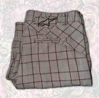 Image 3 of (37) Brown and Blue Plaid “Alpinestars” shorts