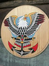 Eagle on wood