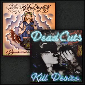 Image of Deadcuts/hip priests debut split 7 inch plus dropdown menu of other speedowax releases