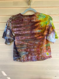 Image 5 of SMALL Party At Your Own Pace Tie Die Crop Top Shirt 