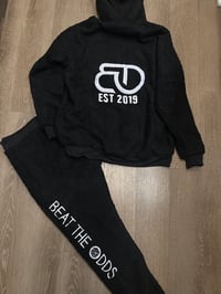 Image 2 of Black Super plush fleece BEAT THE ODDS set