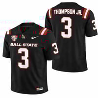 Custom Corey Thompson Jr Ball State Cardinals Jersey 2026 (REPLICA) Black