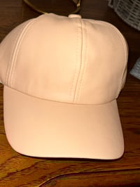 Image 2 of Leather Adjustable Baseball Hat 
