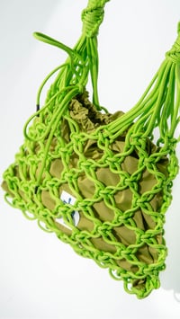 Image 2 of MACRAMÈ BAG - Acid Green 