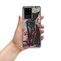 Image 12 of Colorful Watercolor Black Cat Painting Clear Case for Samsung®