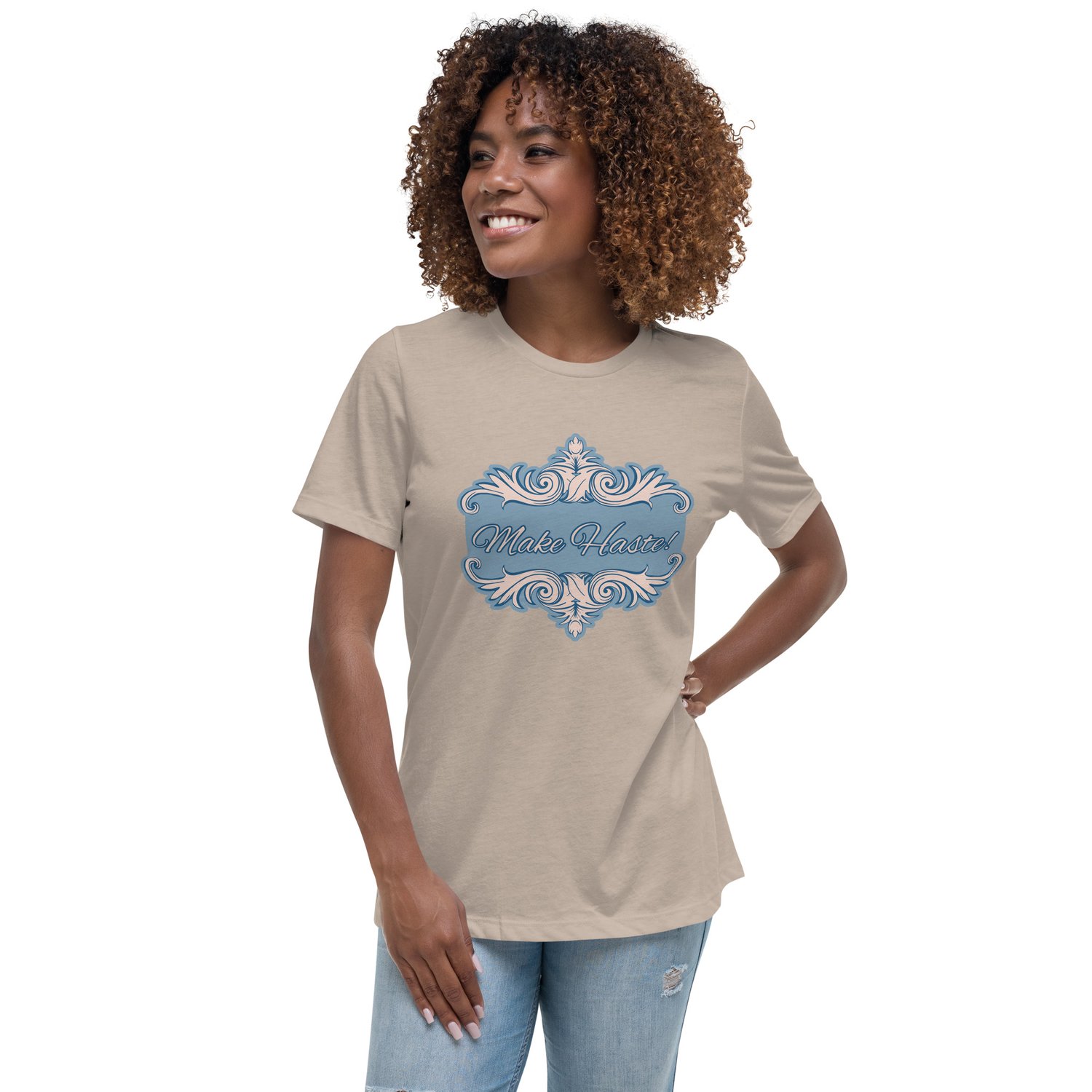 Image of Women's Relaxed T-Shirt Make haste! Bridgerton inspired 