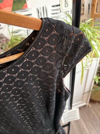 Image 2 of NWT black lace belt dress 