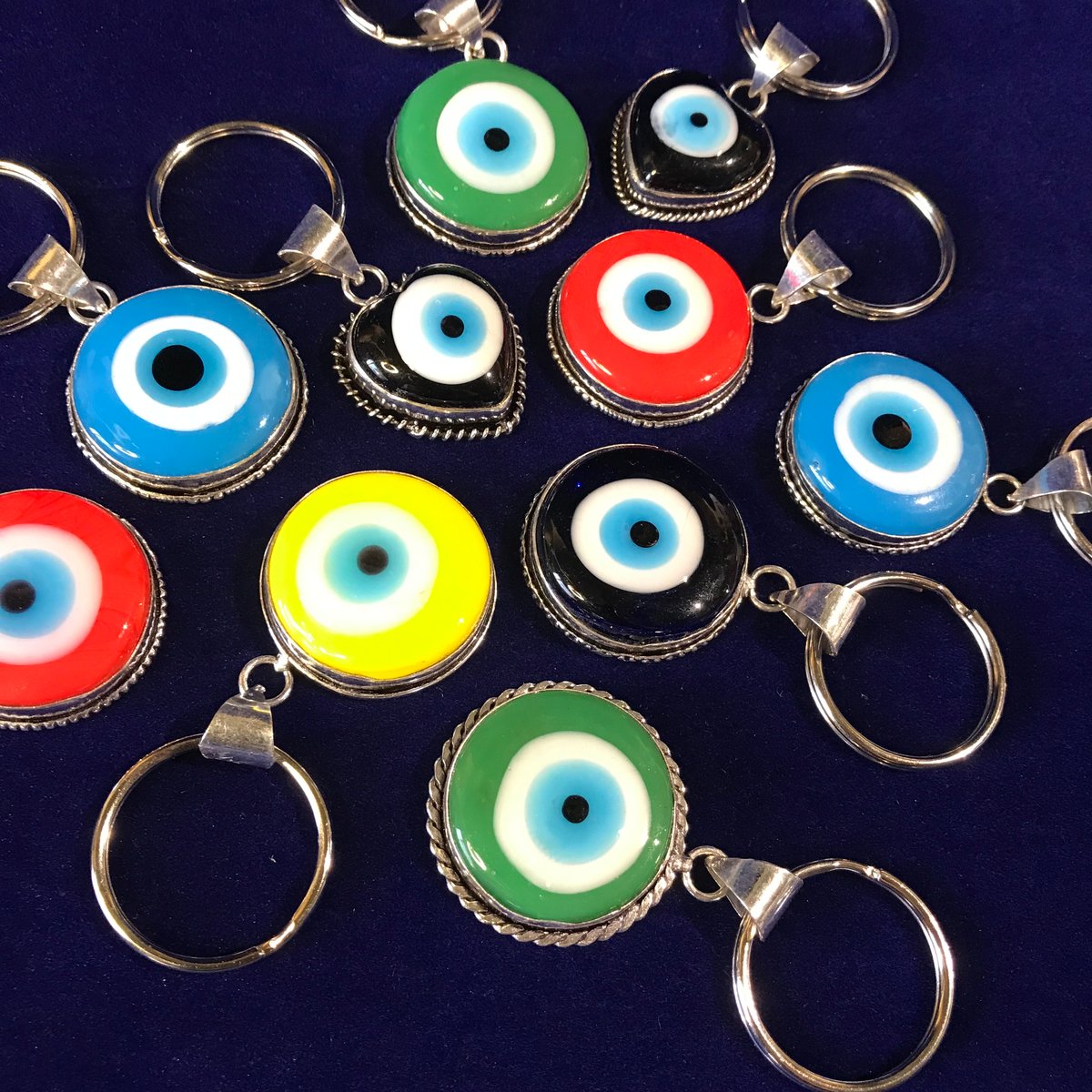 Silver Eye Keychain