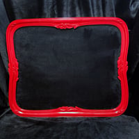 Image 1 of 11x14 Enamel Pin Frame (Red/ Black Fabric)