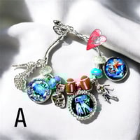 Image 2 of Detroit Lions Football Charm Bracelet