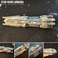 Image 2 of Star Wars X-Wing 1/270 Corellian YT-3700 Light Freighter Hand PAINTED or RAW UNPAINTED 14k 3D