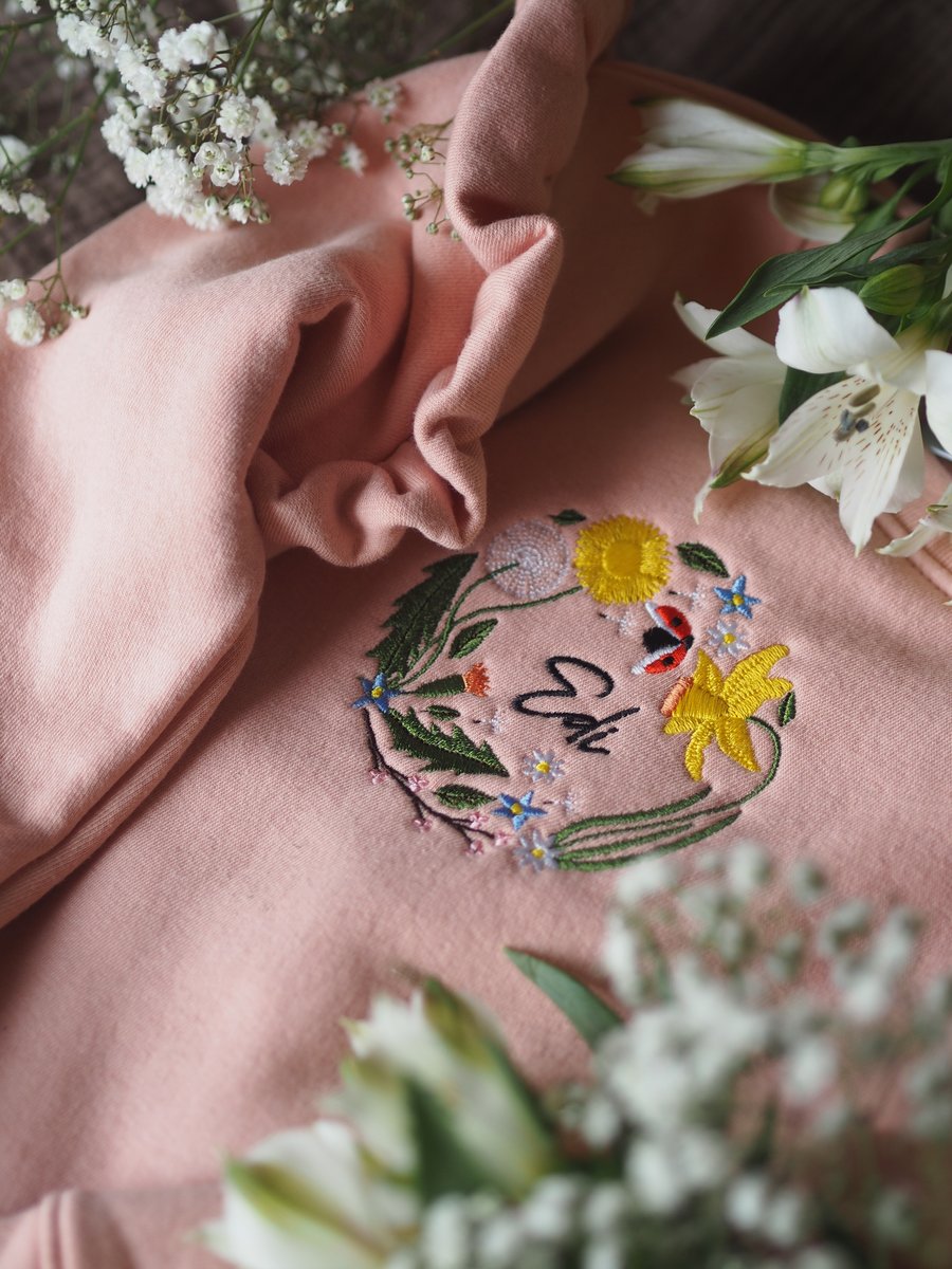Image of Garden Magic - Dusty Pink, Frill Sweater