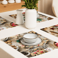Placemat 4 Set (Christmas cookies) 