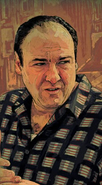 Image 4 of Tony Soprano Illustration Print