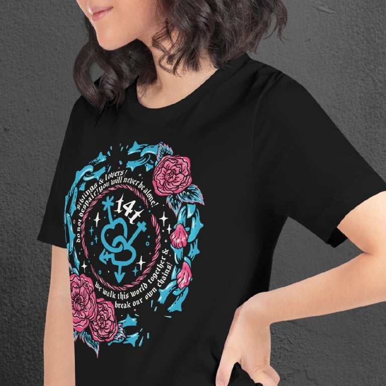 Trans Siblings & Lovers Printed Tee