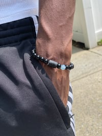 Image 4 of Men Zodiac Beaded Bracelet