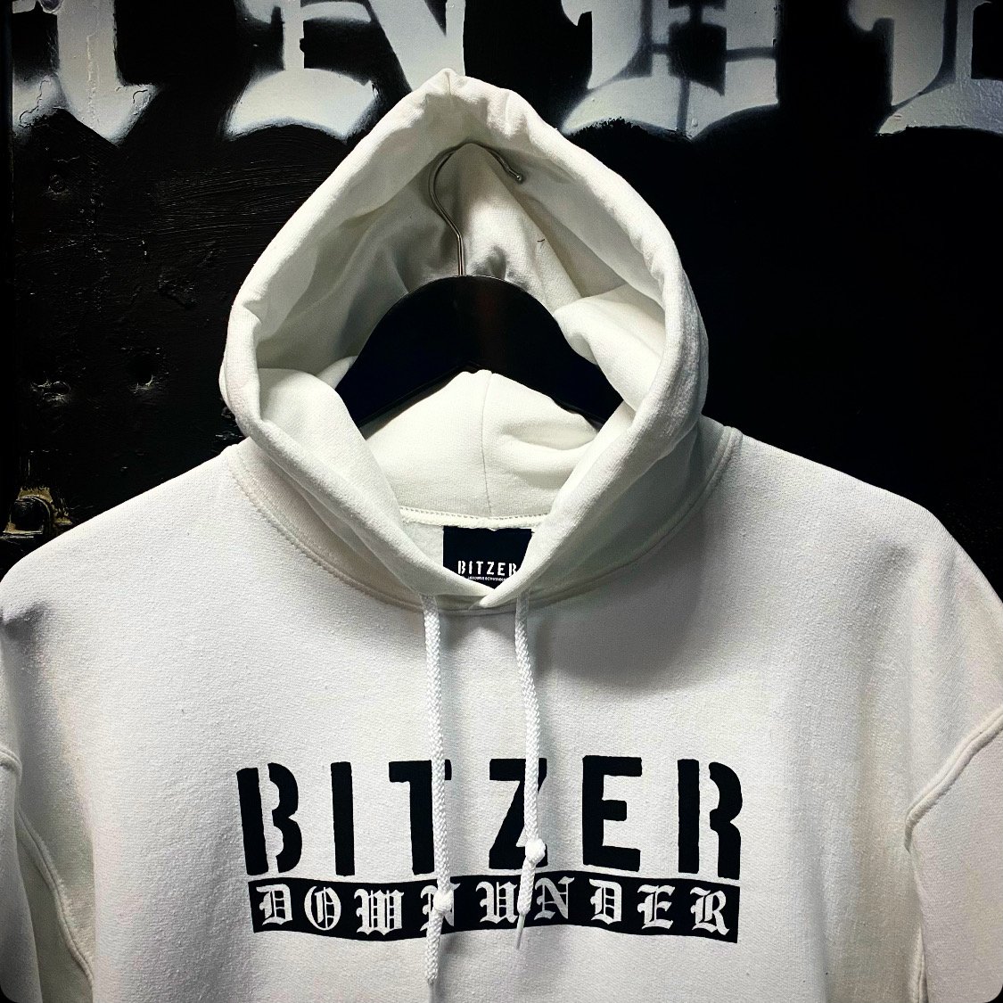 Image of BITZER DOWNUNDER HOODIE (WHITE)