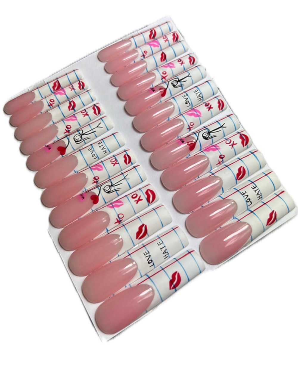 Image of Pick a 20 piece press on nail set from photo 1-25