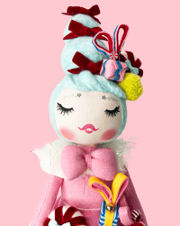 Image 4 of MEDIUM ART DOLL HOLIDAY SWEETIE & ORNAMENT 