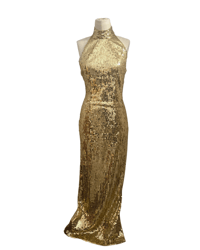 Image 2 of 'Dripping in gold' sequined gown