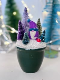 Winter Scene - Purple Gnome 